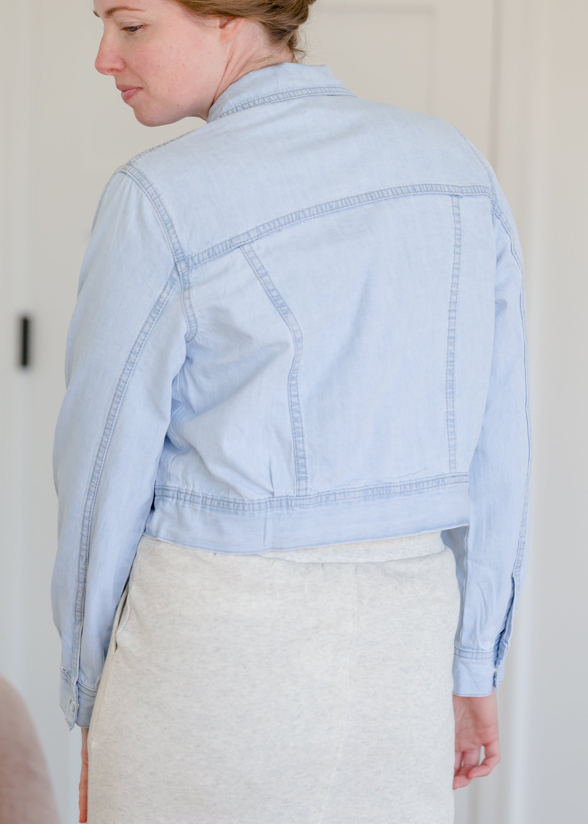 Snap Button Denim Jean Jacket - FINAL SALE Layering Essentials