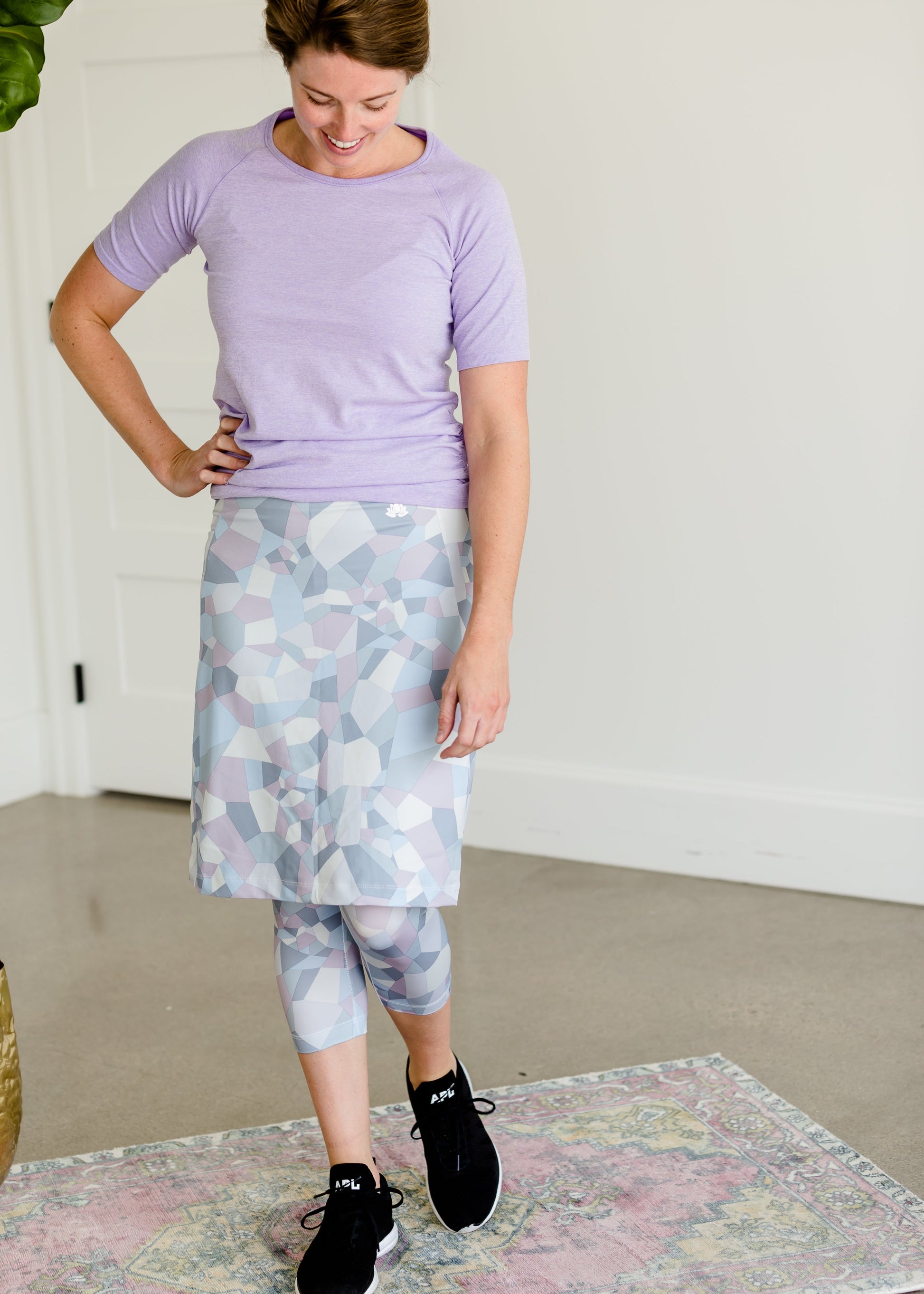 Snoga FIT Shattered Print Sport Skirt - FINAL SALE Activewear