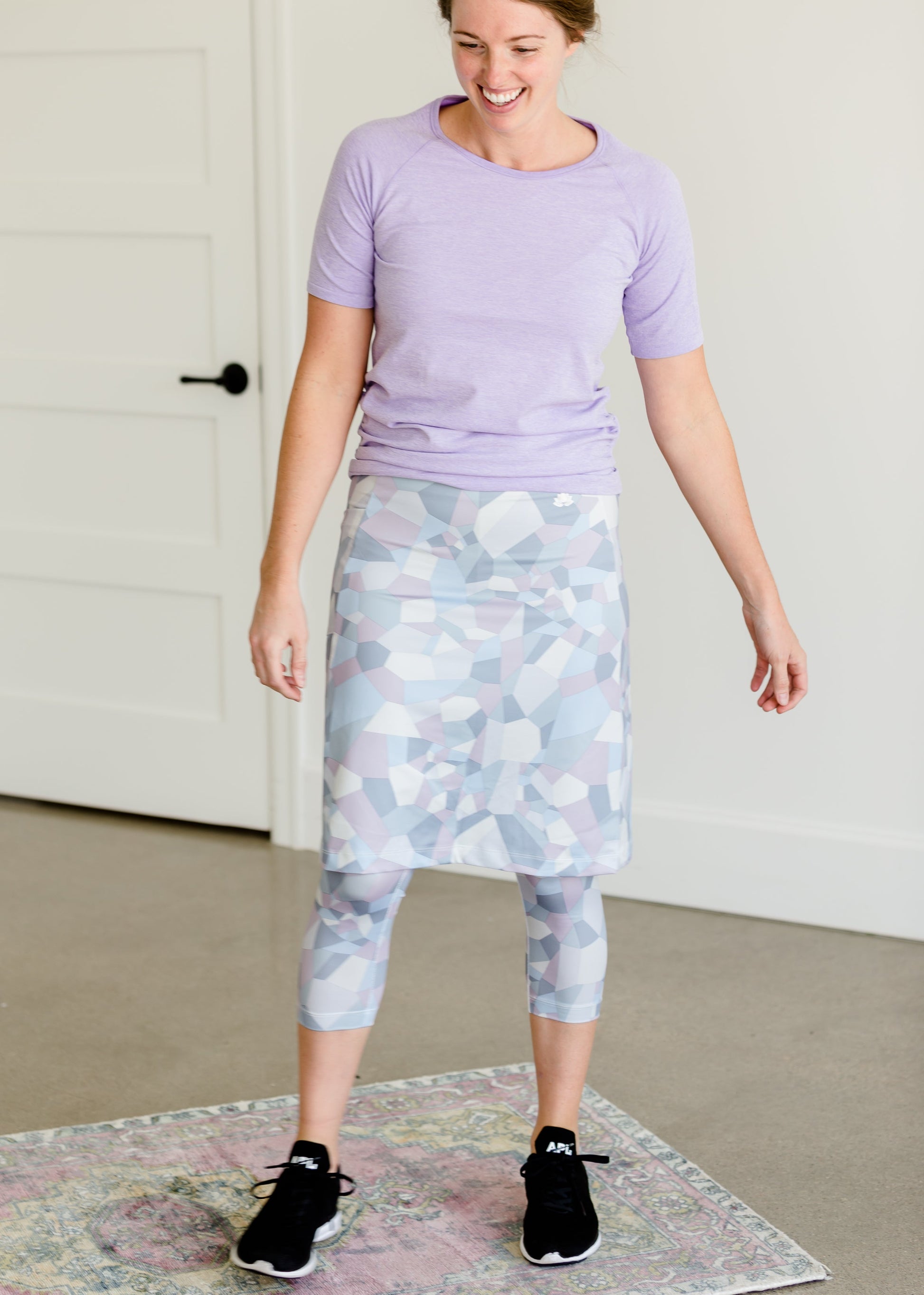 Snoga FIT Shattered Print Sport Skirt - FINAL SALE Activewear