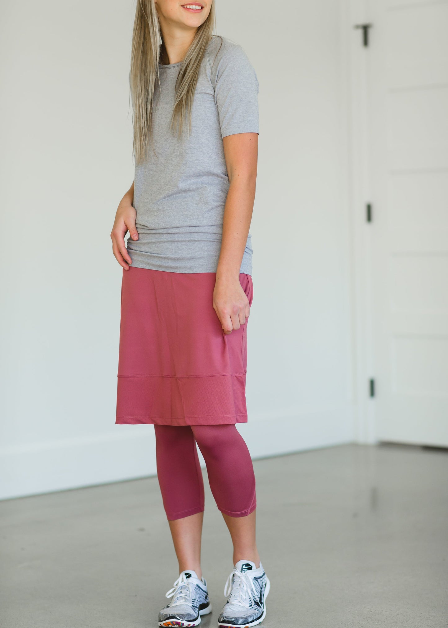 Snoga Rose Mesh Athletic Skirt - FINAL SALE Skirts