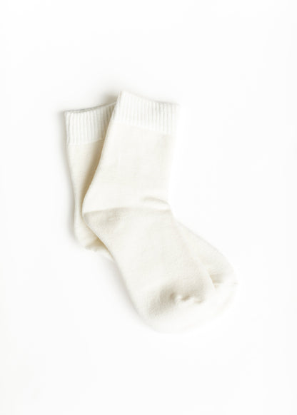 Soft Cozy Crew Socks Accessories White