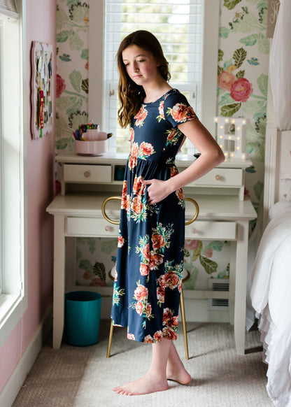 Soft Floral Flare Dress Dresses