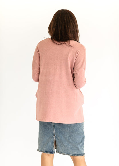 Soft Touch Drop Shoulder Sweater FF Tops