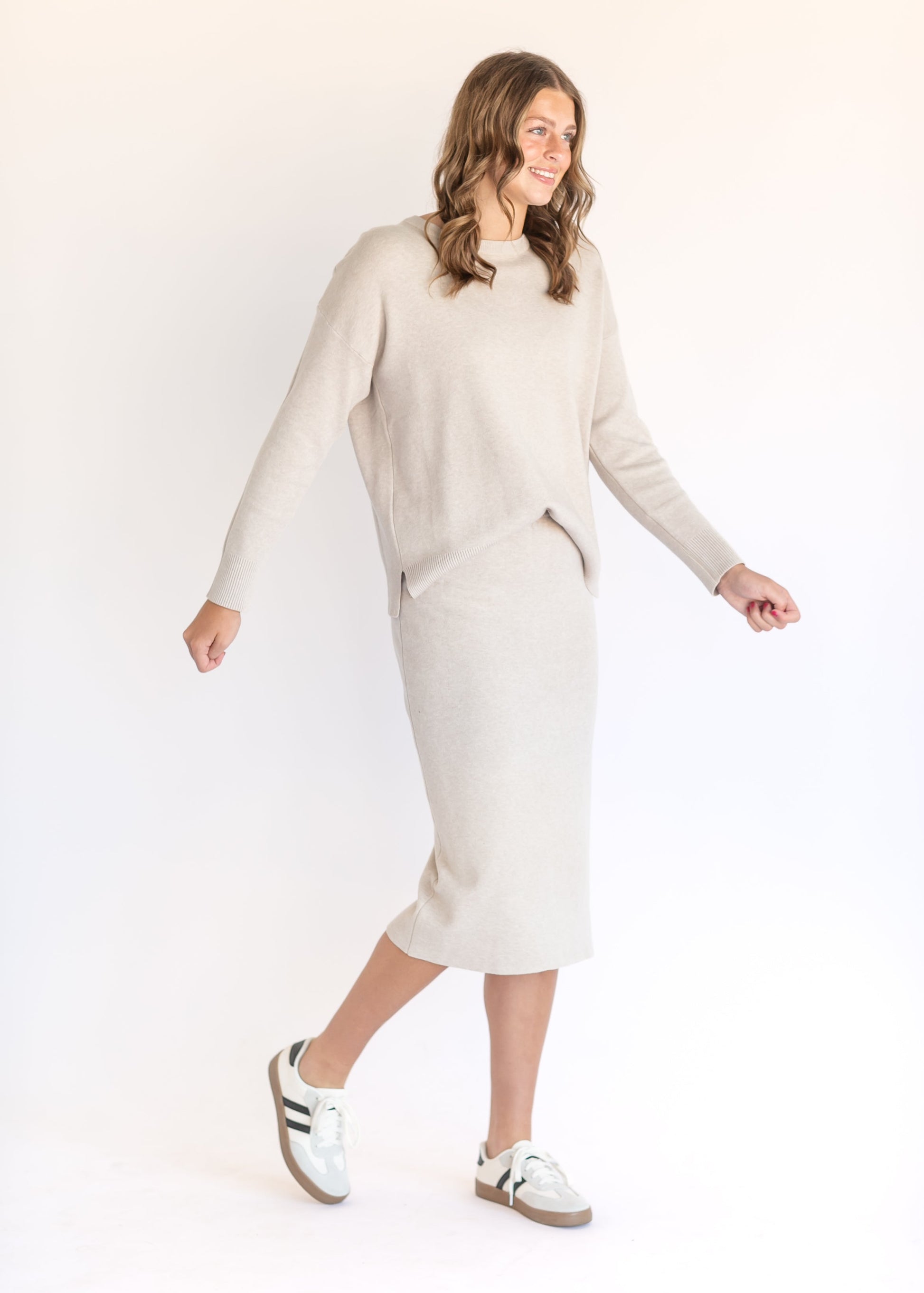 Soft Touch Midi Sweater Skirt FF Skirts