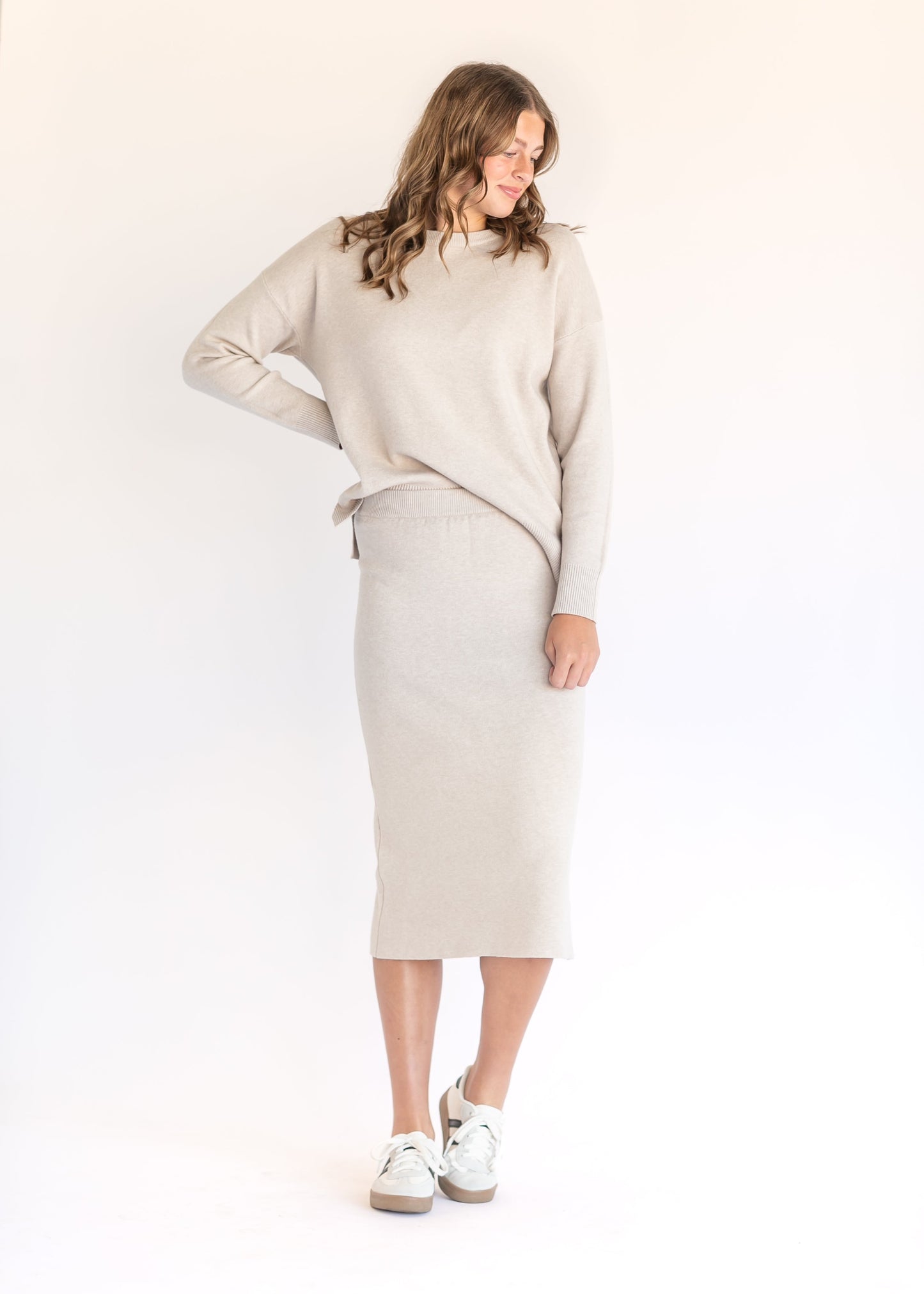 Soft Touch Midi Sweater Skirt FF Skirts