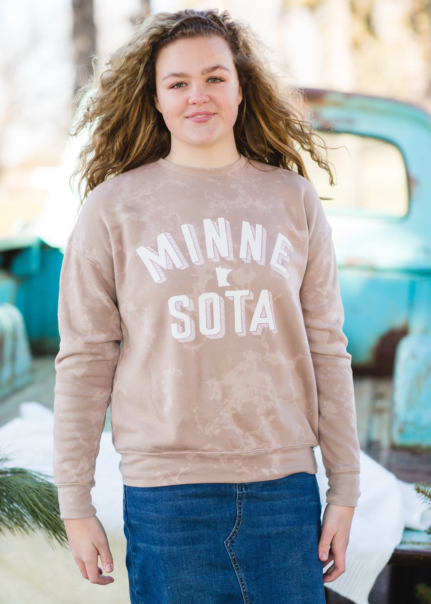 Sota' Khaki Bleached Sweatshirt Tops