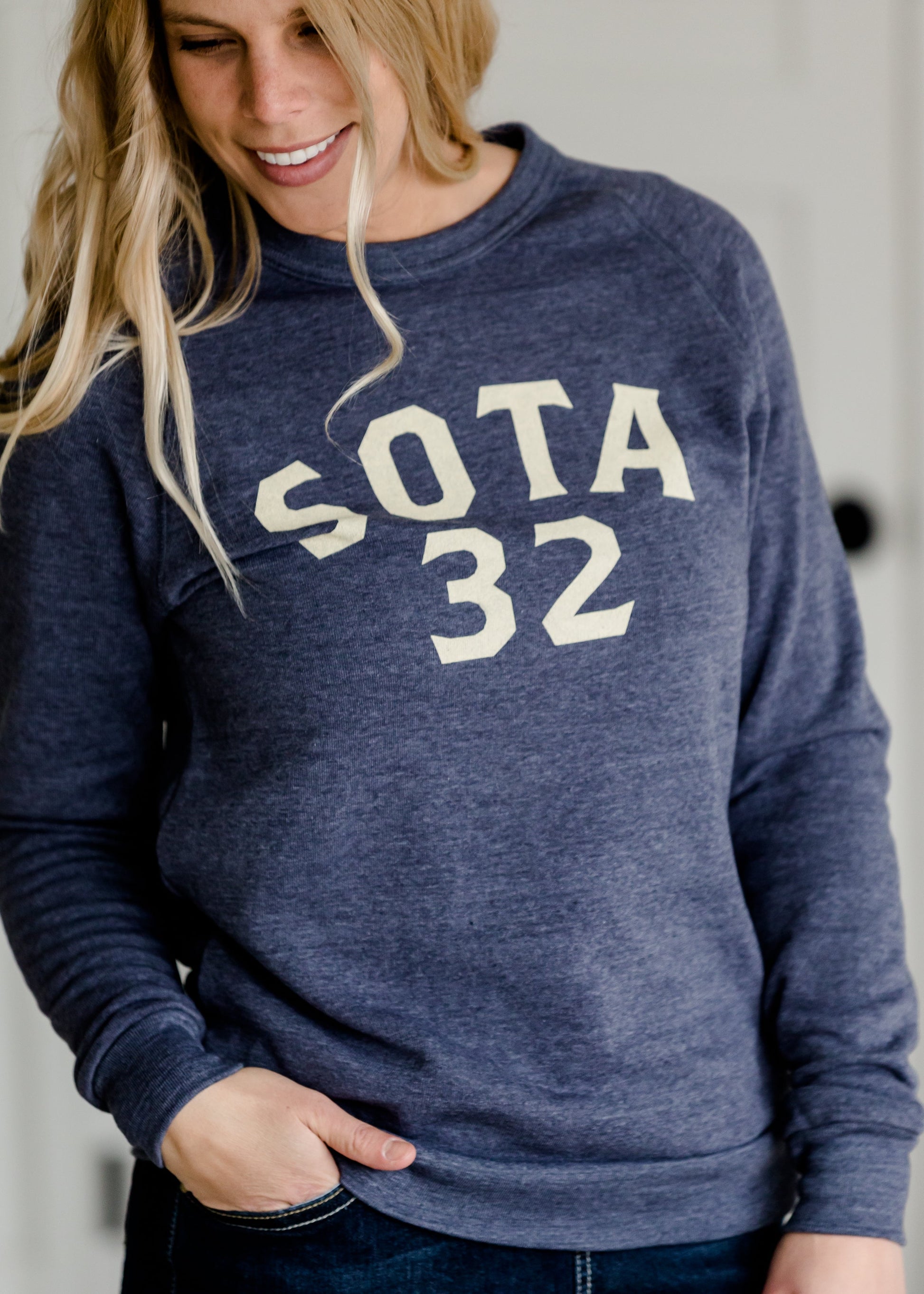 Sota' Navy 32 Crewneck Sweatshirt - FINAL SALE Tops