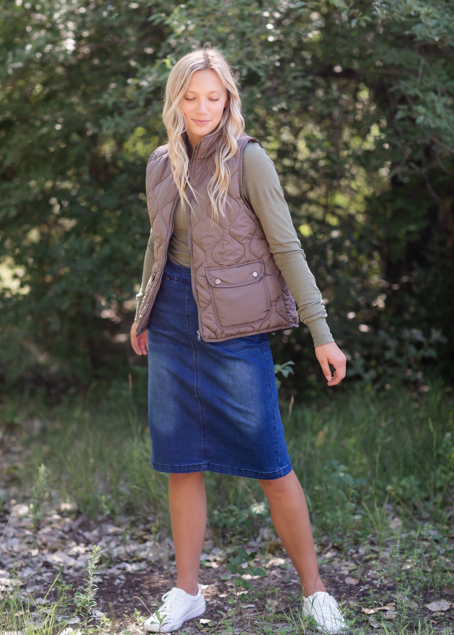 Stratton Double Front Pocket Vest - FINAL SALE FF Tops