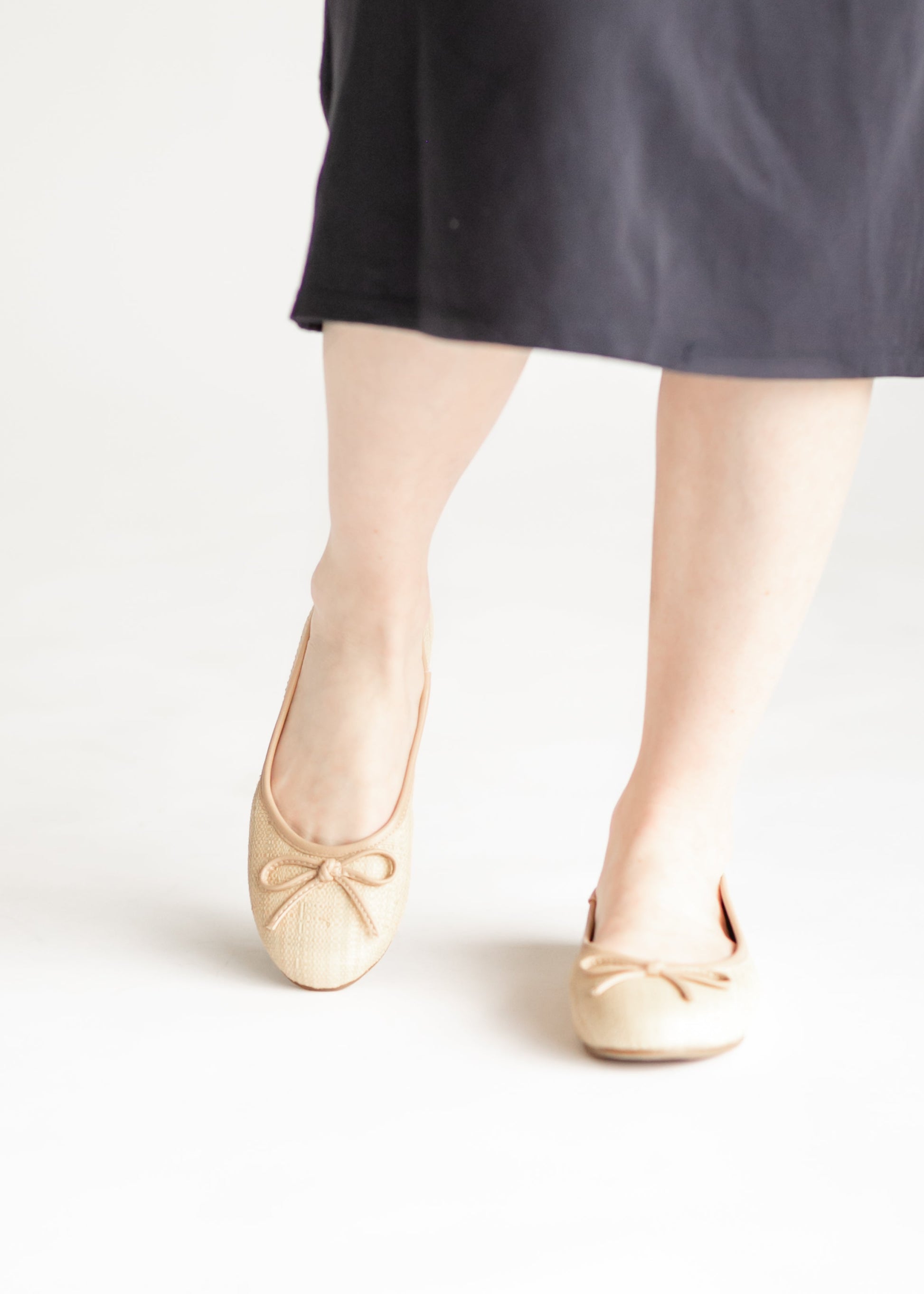 Straw Ballet Flats Shoes