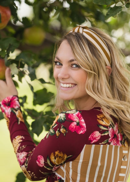 Striped Knotted Head Band - FINAL SALE Accessories