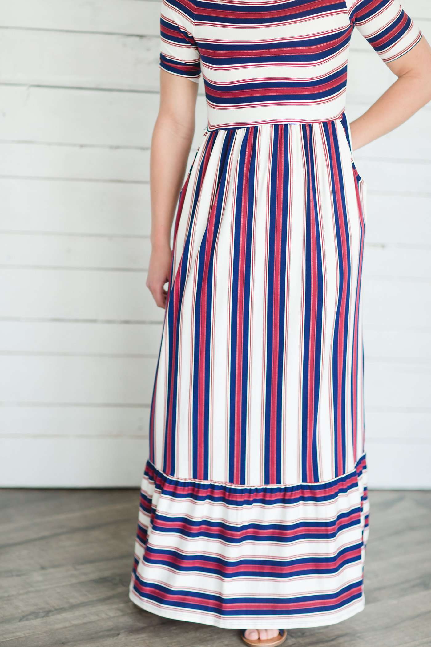 Striped Patriotic Maxi Dresses