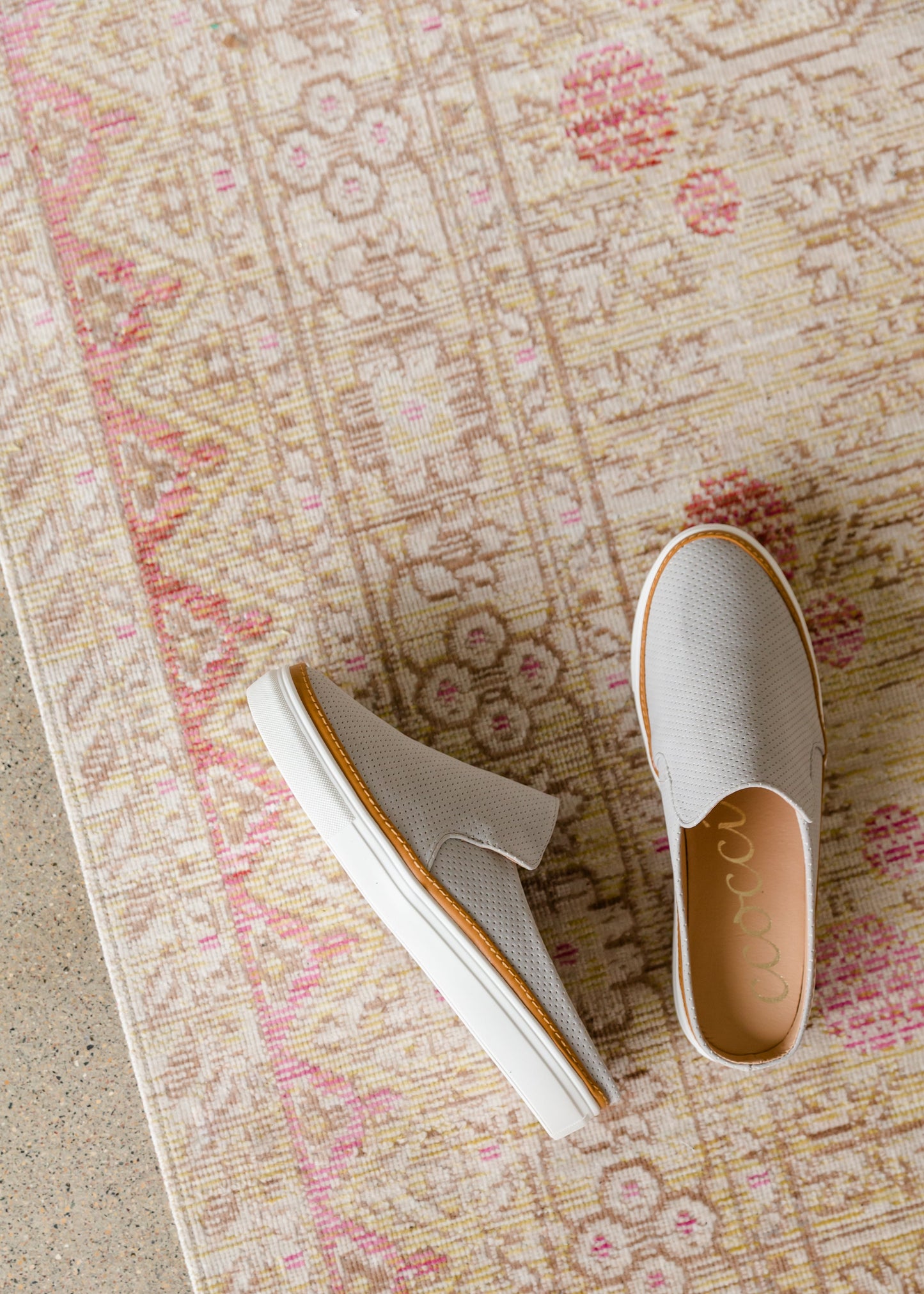 Suede Detail Stone Slip On Mule - FINAL SALE Shoes