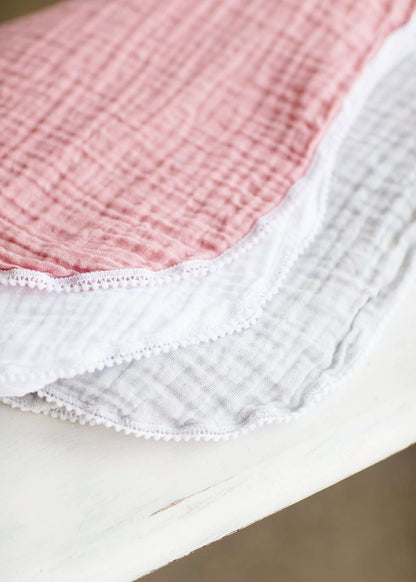 Swaddle Blanket with Pom Trim-FINAL SALE Home & Lifestyle