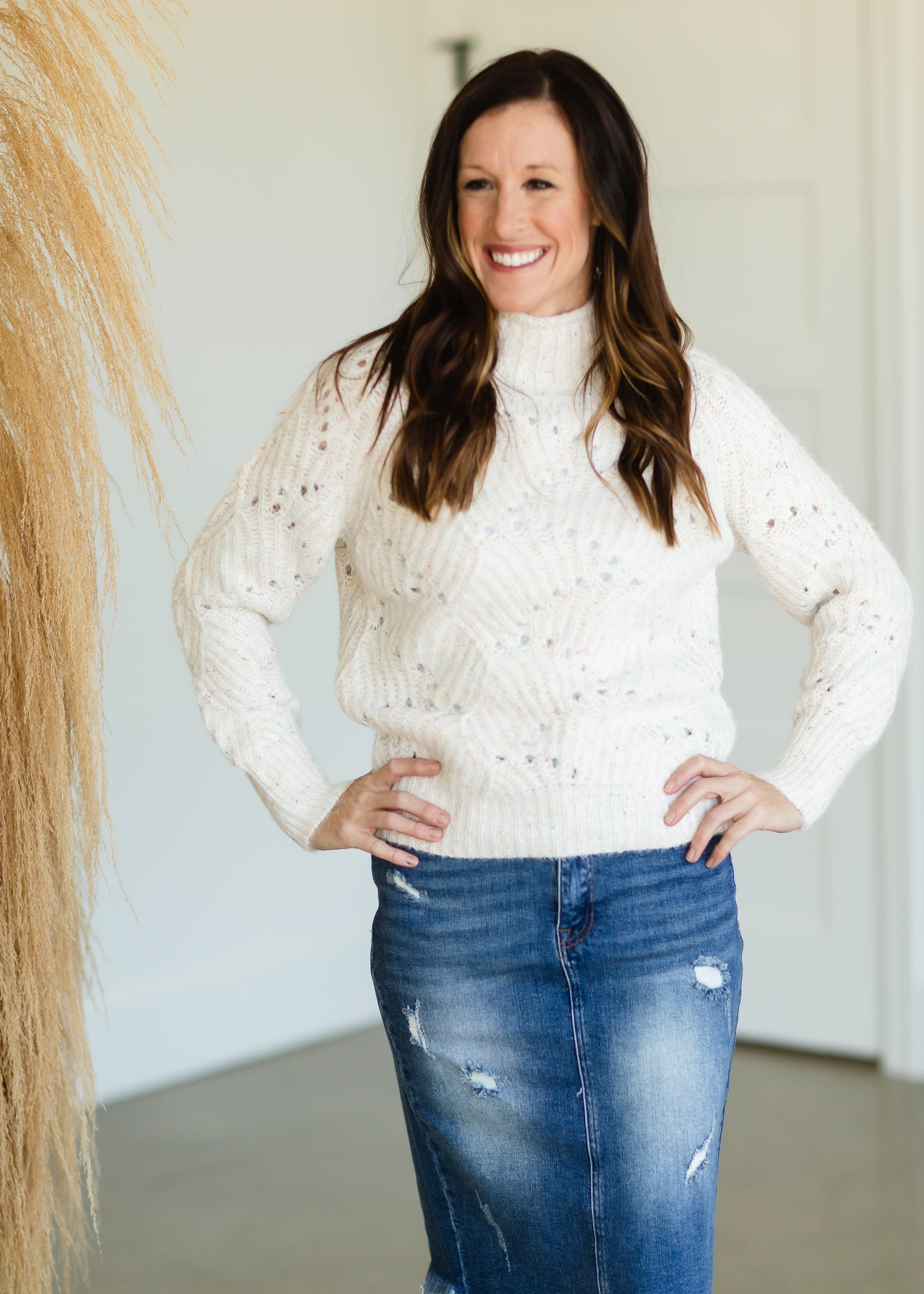 Sylvie Ivory Knit Sweater - FINAL SALE Tops