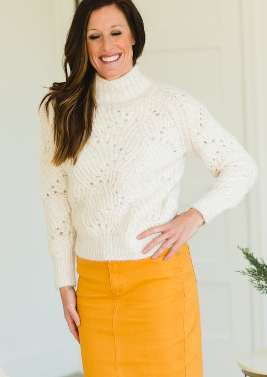 Sylvie Ivory Knit Sweater - FINAL SALE Tops