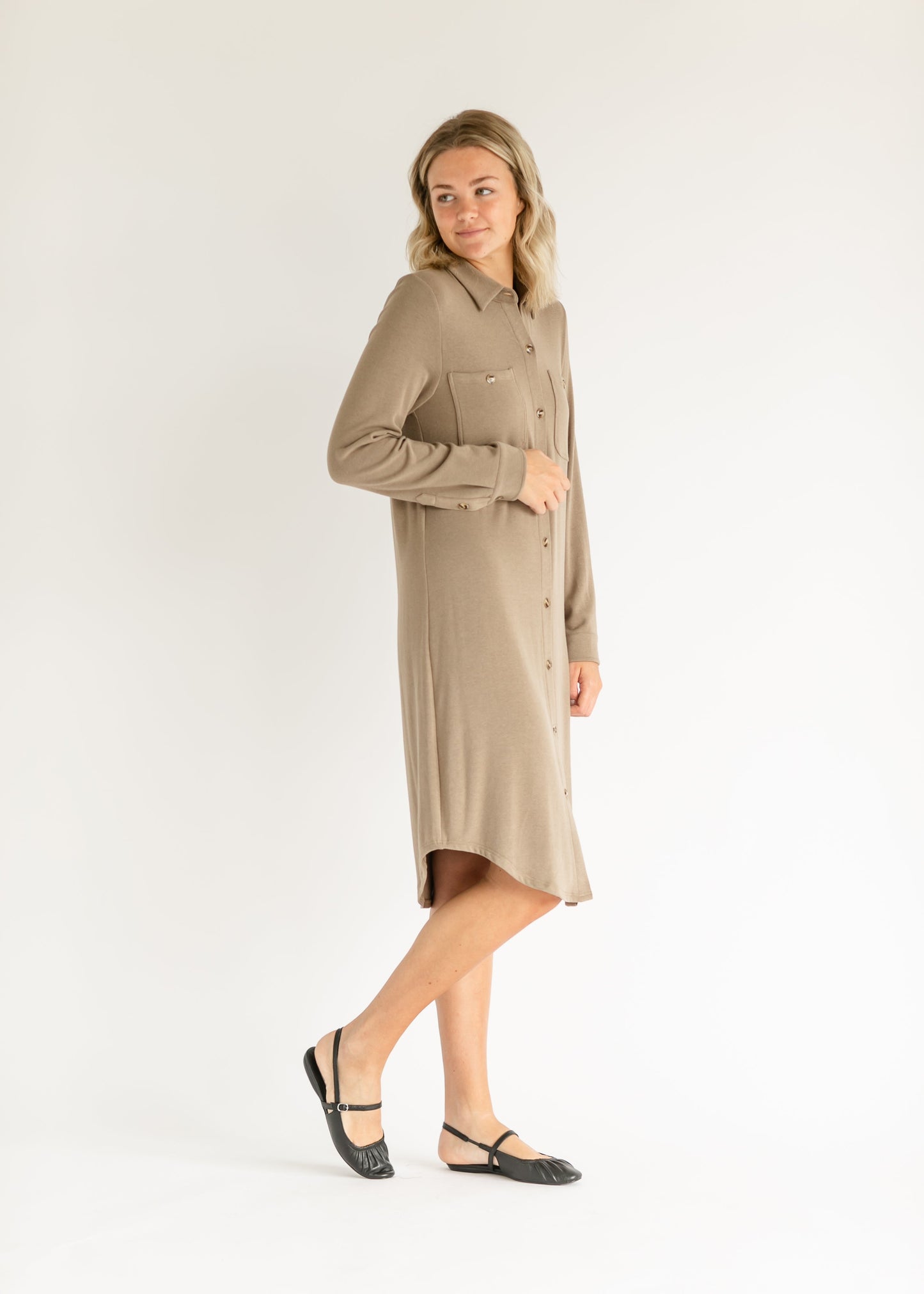 Teagan Ultra Soft Shirt Dress IC Dresses