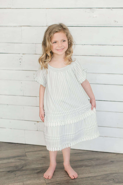 Tiered Ruffle Striped Tunic Dress - FINAL SALE Dresses