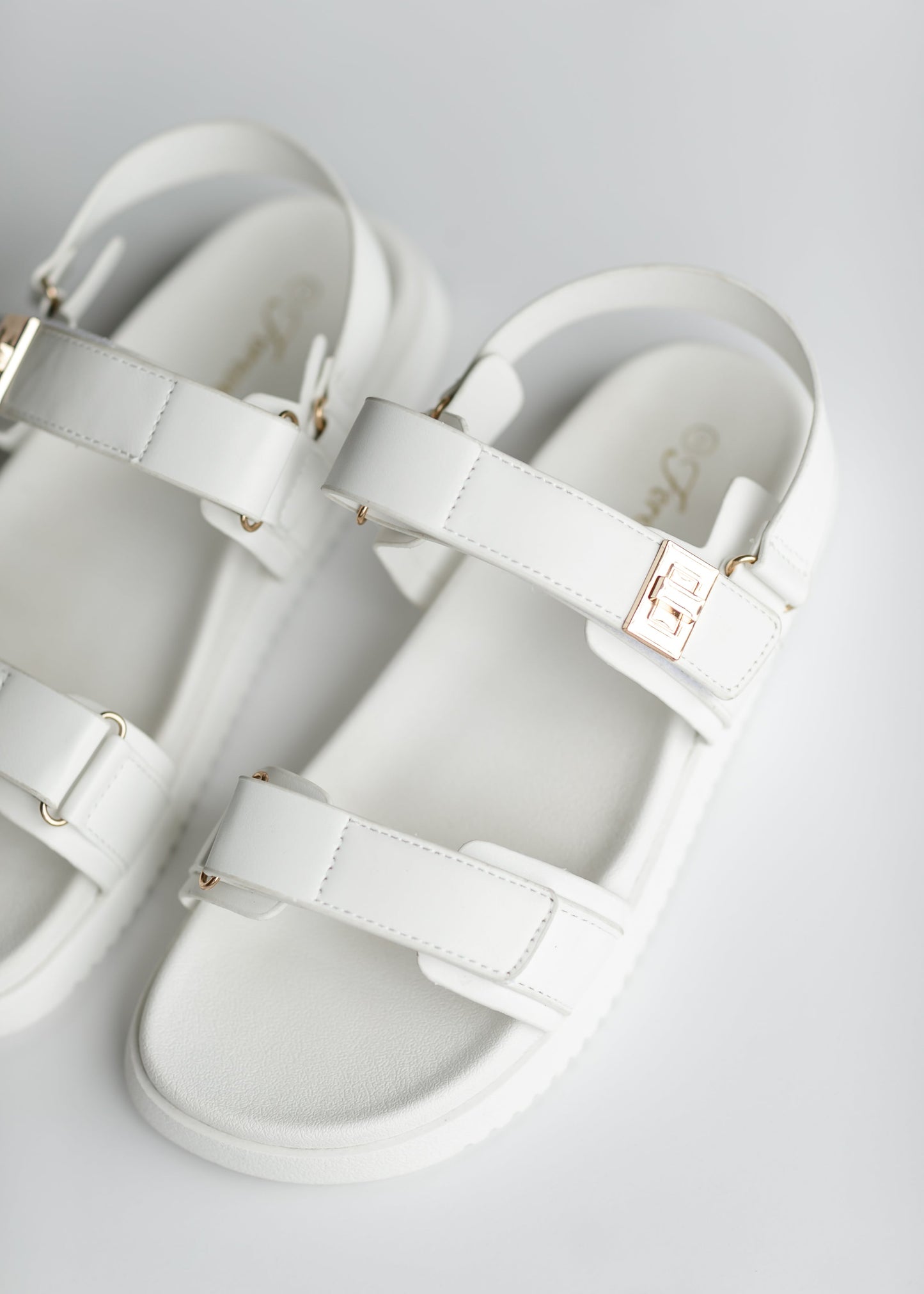 Velcro Strap Metal Buckle Sandals Shoes