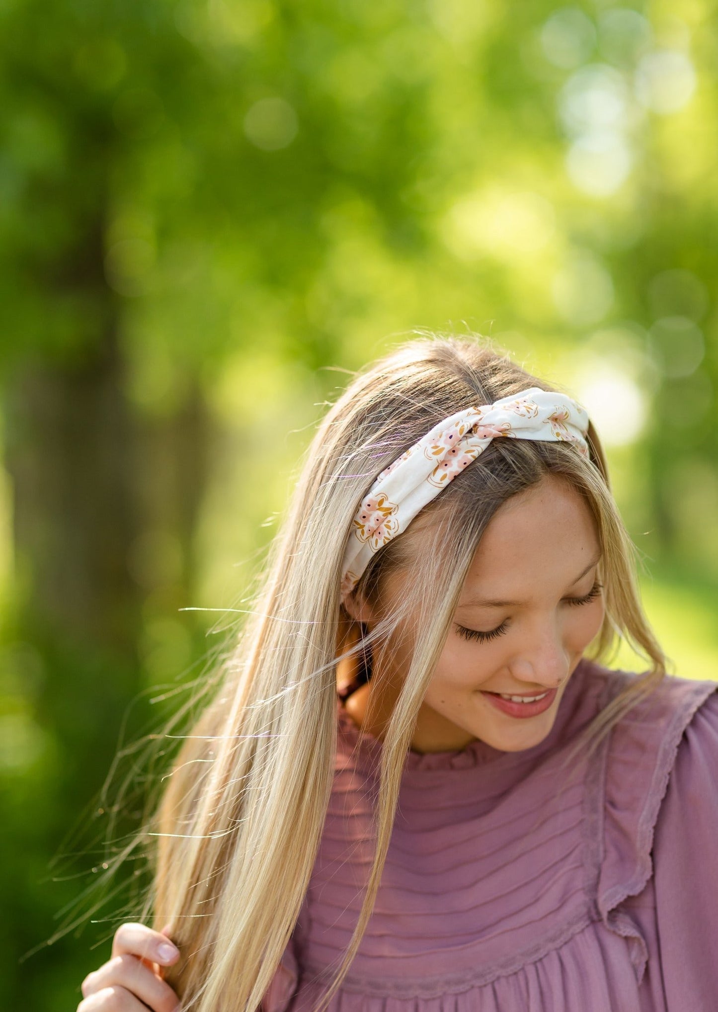 White Floral Headband - FINAL SALE Accessories