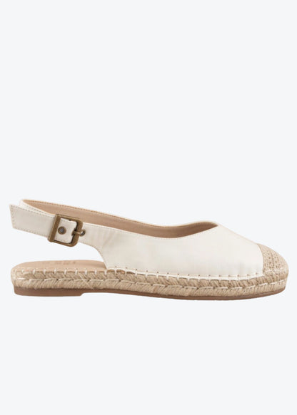 White Slingback Ballet Flats Shoes