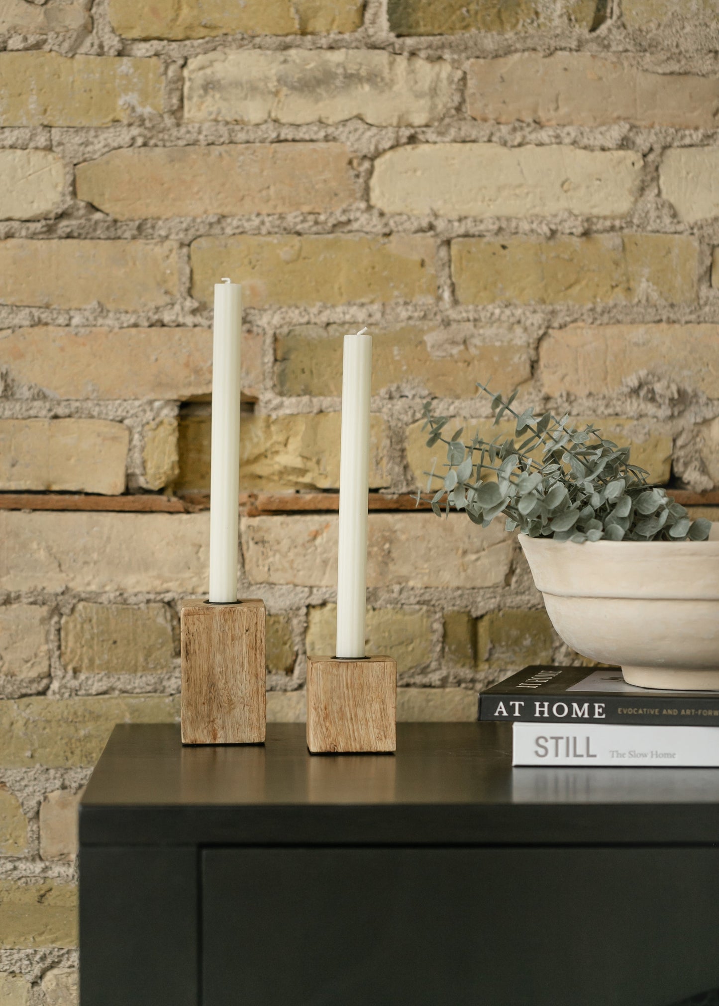 Wood Taper Candle Holder Short Gifts