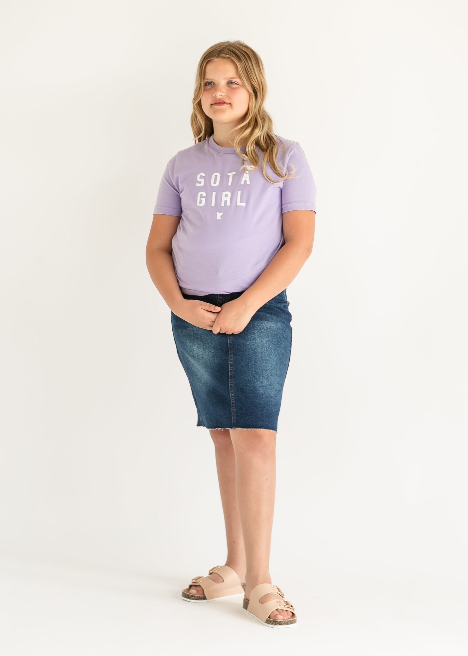 Youth Purple Sota Girl T-shirt