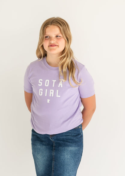 Youth Purple Sota Girl T-shirt