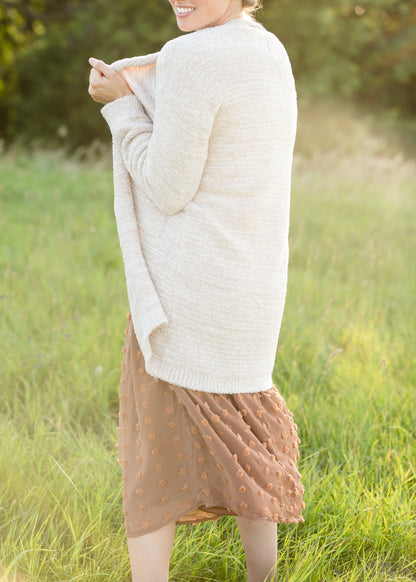 Amaya Cozy Long Taupe Cardigan - FINAL SALE Layering Essentials