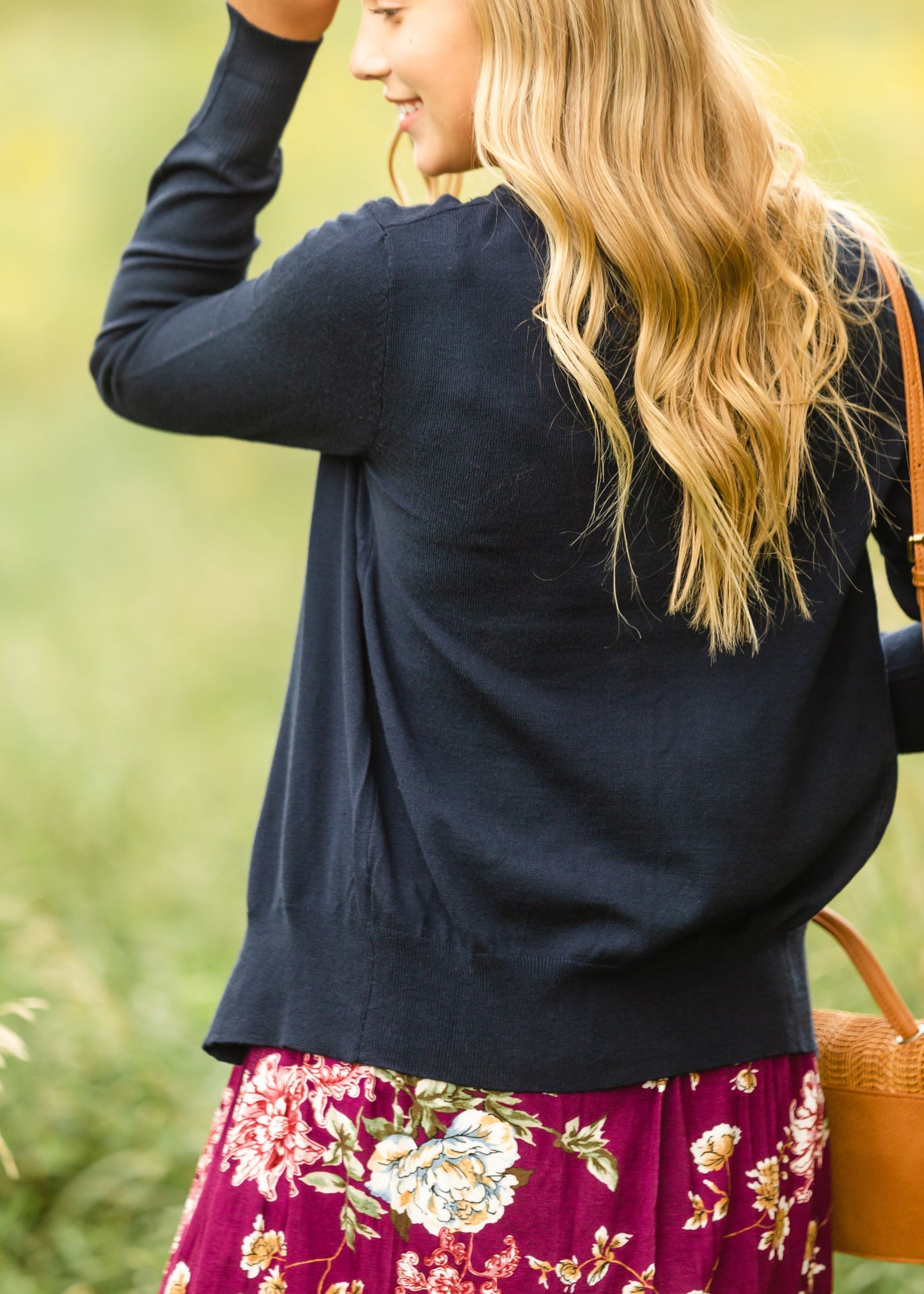 Basic + Classic Navy Cardigan Tops