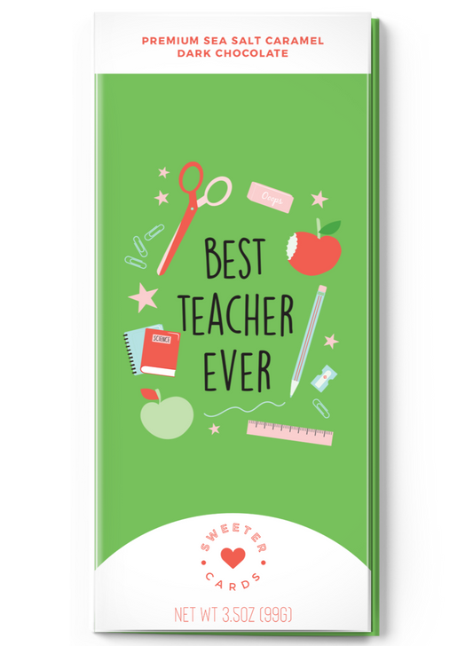 Best Teacher Ever Chocolate Greeting Card Home & Lifestyle