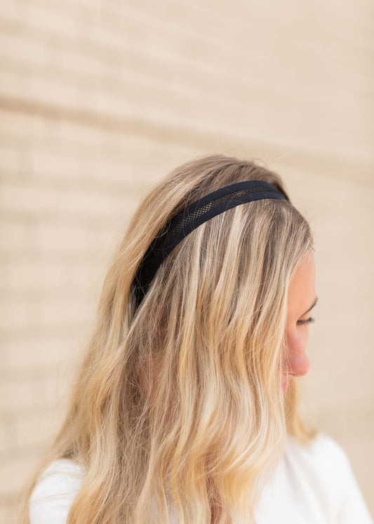 Black Athletic Stretch Headband Accessories