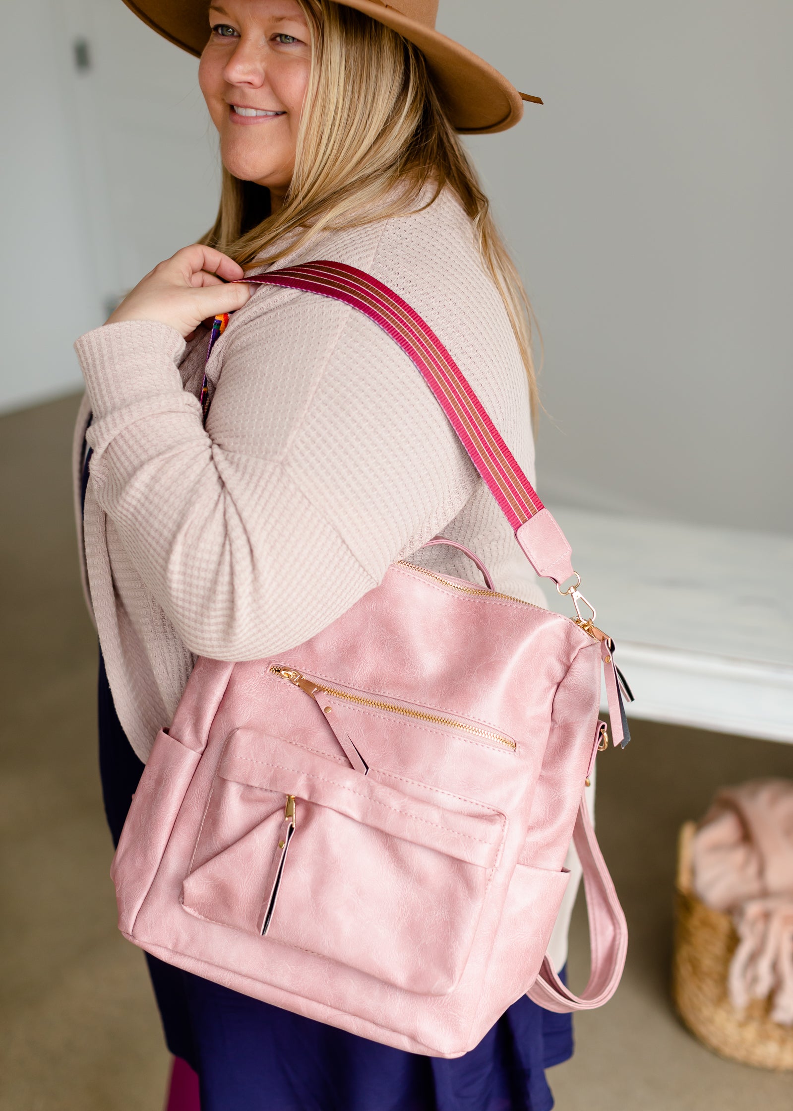 Blush Convertible Guitar Strap Back Pack Home + Lifestyle