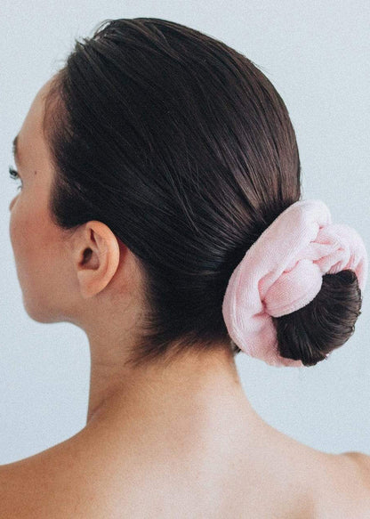 Blush Microfiber Towel Scrunchie Set Accessories