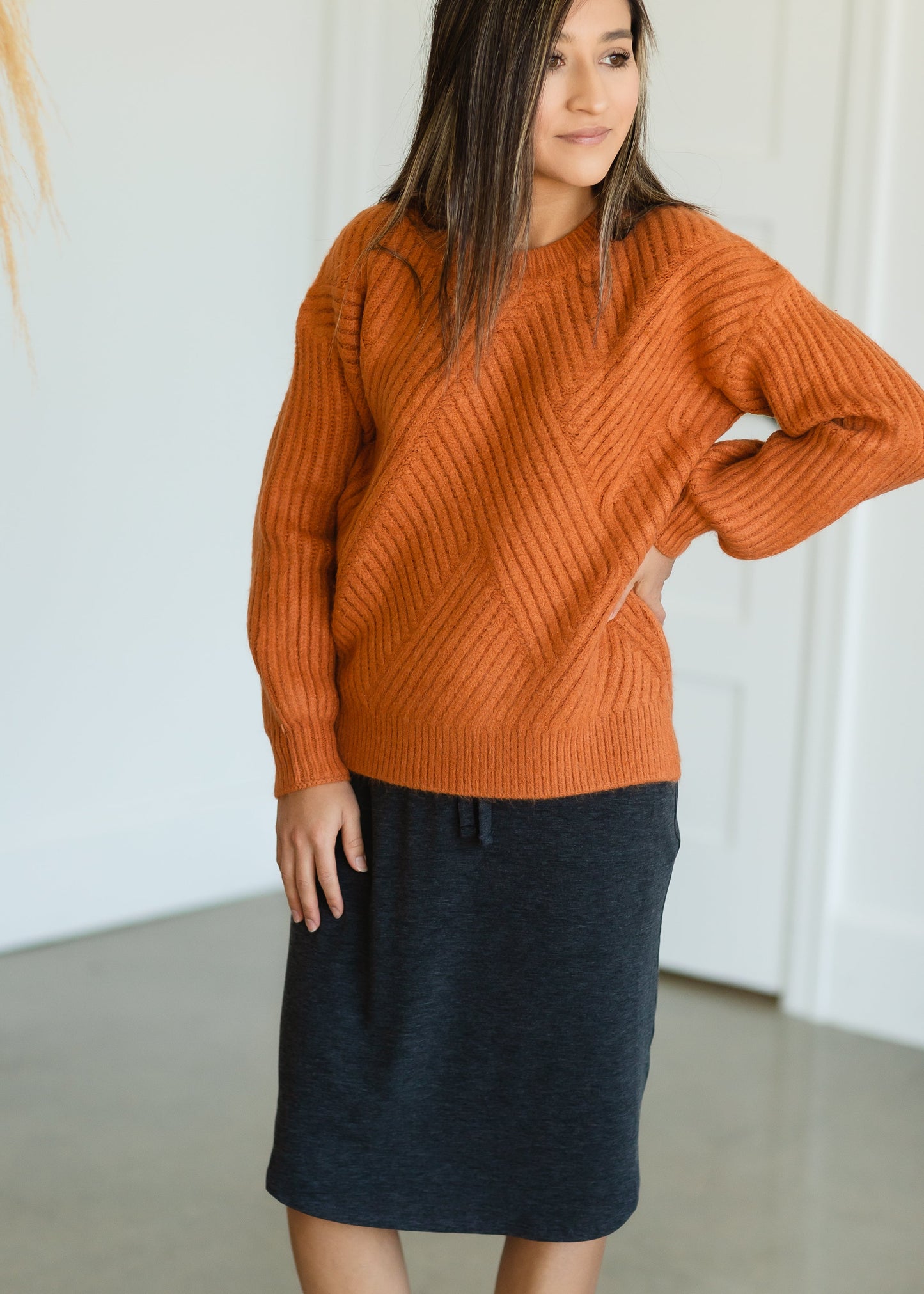 Bonnie Toffee Woven Sweater - FINAL SALE Tops