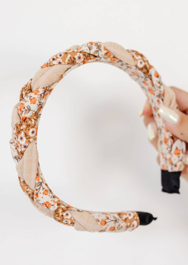 Braided Floral Headband Accessories