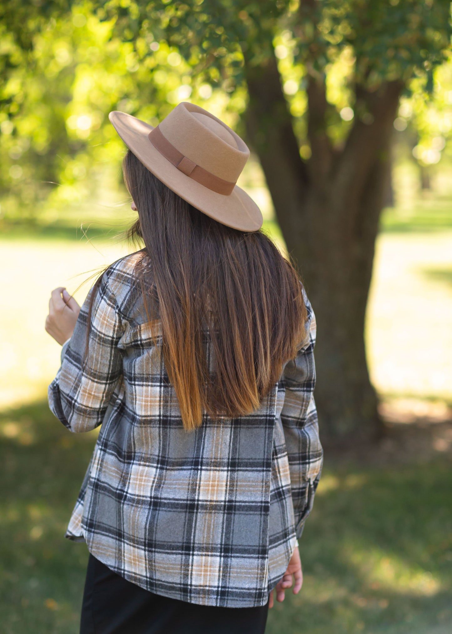 Brooklyn Plaid Button Up Shacket Tops