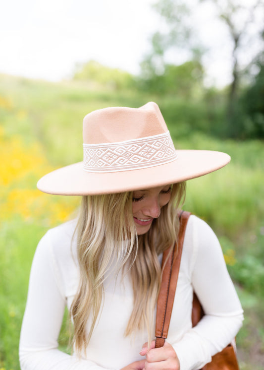 Brown Aztec Print Hat Accessories