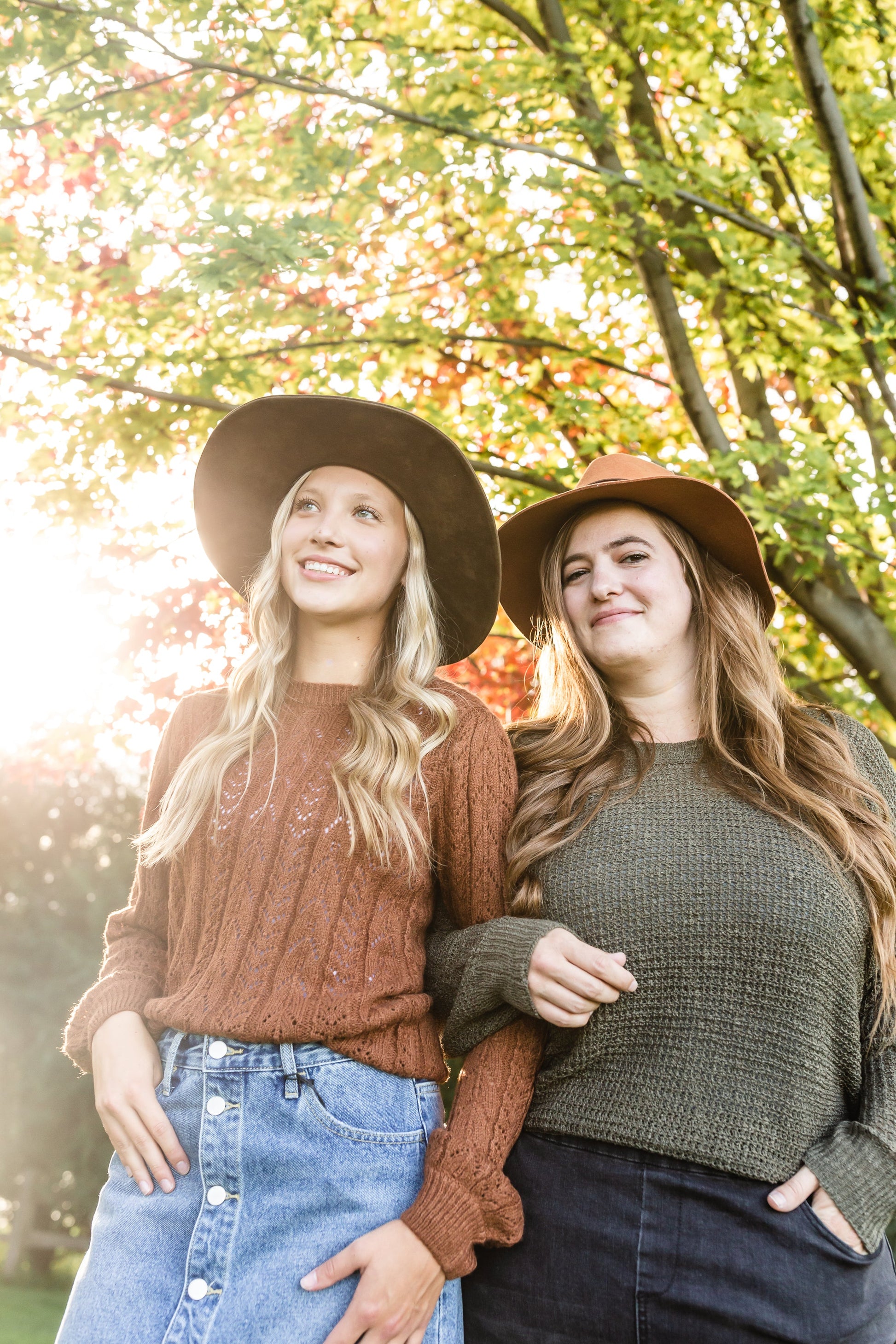 Brown Crochet Bell Sleeve Sweater Tops