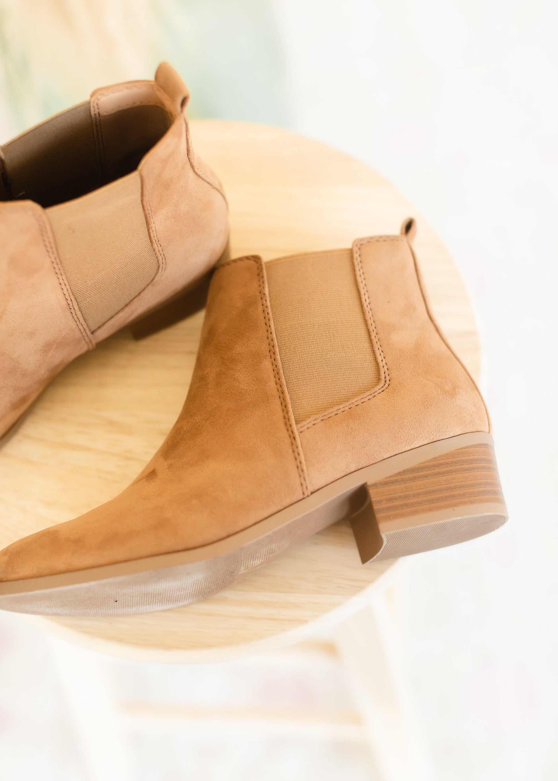 Brown Suede Ribbed Bootie - FINAL SALE Shoes