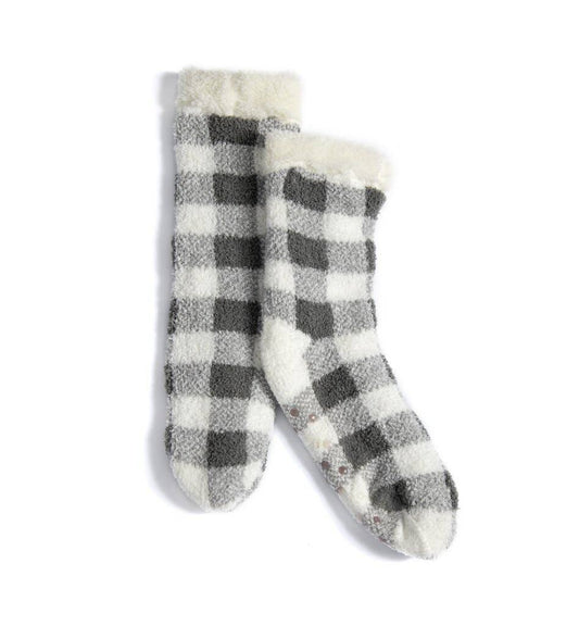 Buffalo Check Slipper Socks Accessories