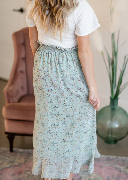 Button Front Maxi Skirt Skirts Mikarose