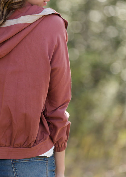 Canvas Hooded Jacket With Pockets - FINAL SALE Layering Essentials