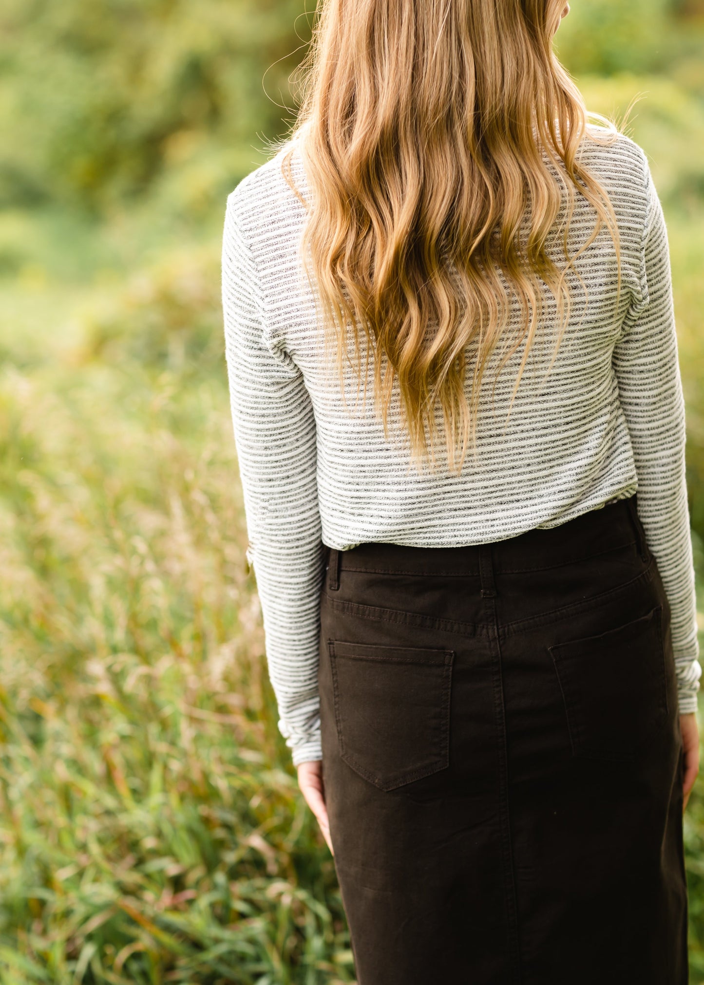 Charcoal Drawstring Cowl Neck Top Tops