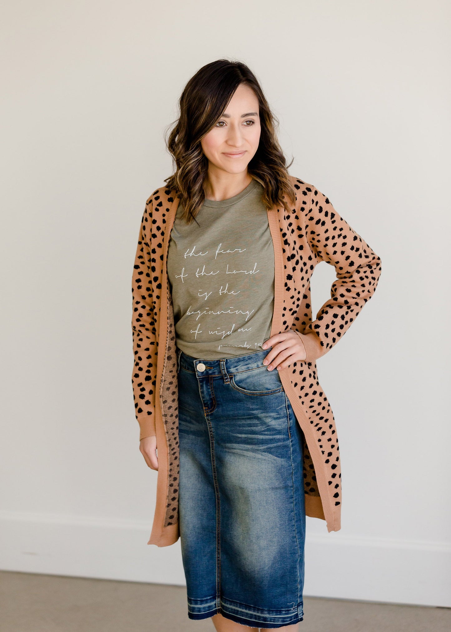 Cheetah Print Open Front Cardigan - FINAL SALE Layering Essentials