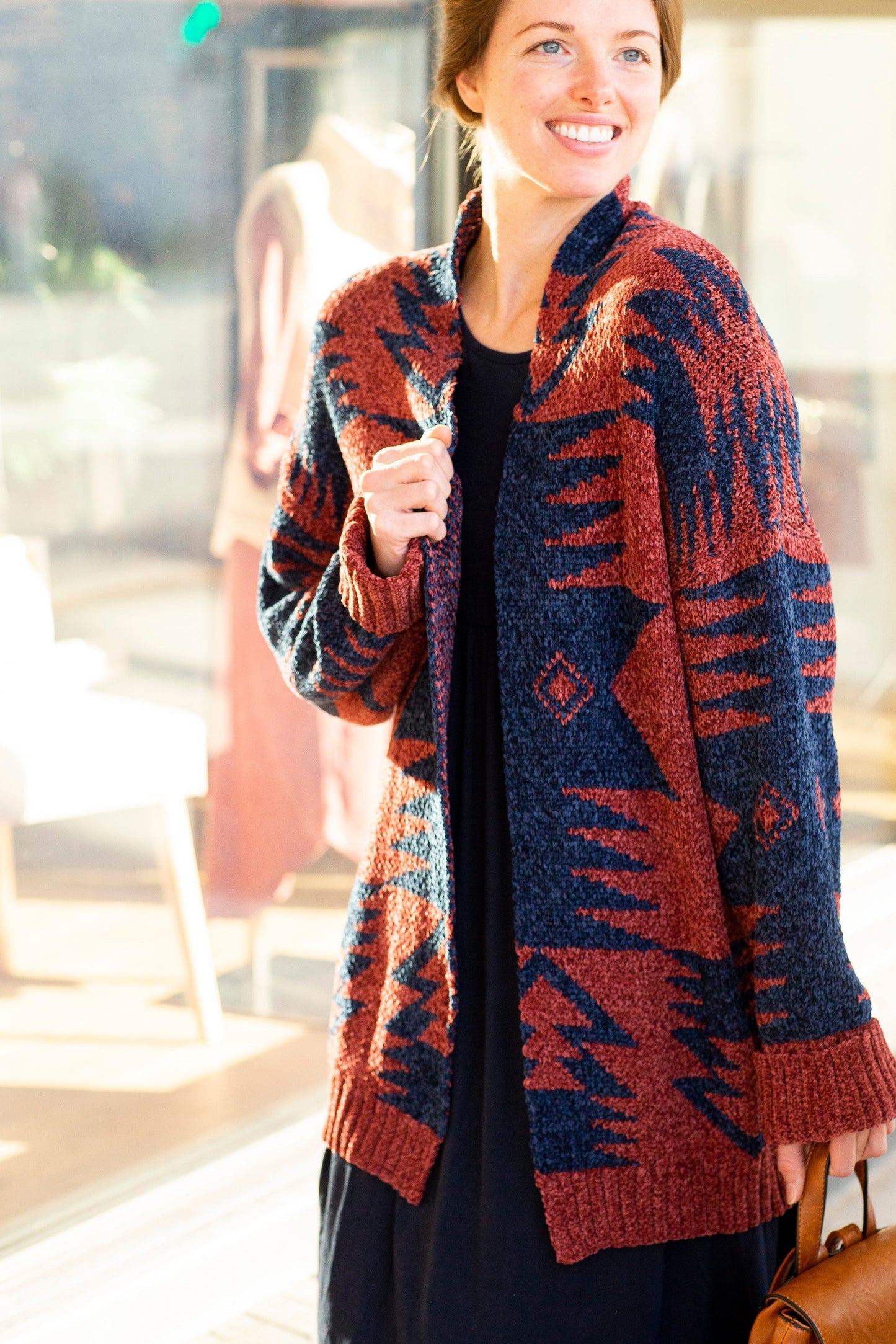 Chenille Aztec Print Cardigan - FINAL SALE Shirt