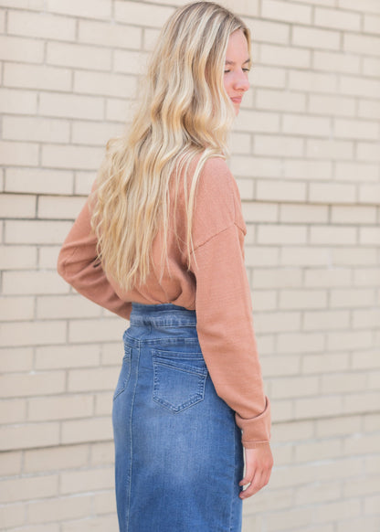 Clay Turtle Neck Sweater Tops