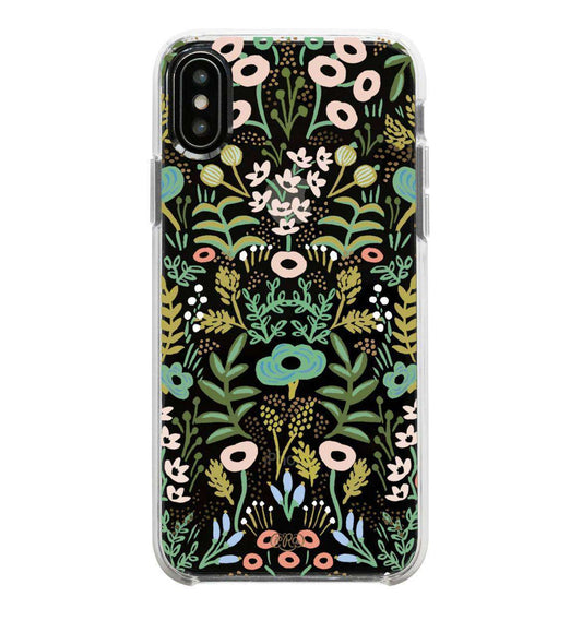 Modest women's boho print floral pink green mint gold iPhone cover