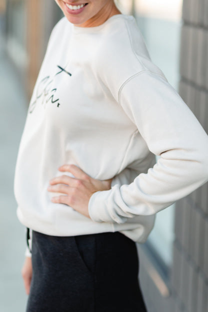 Cream Sota Crewneck Sweatshirt - FINAL SALE Tops