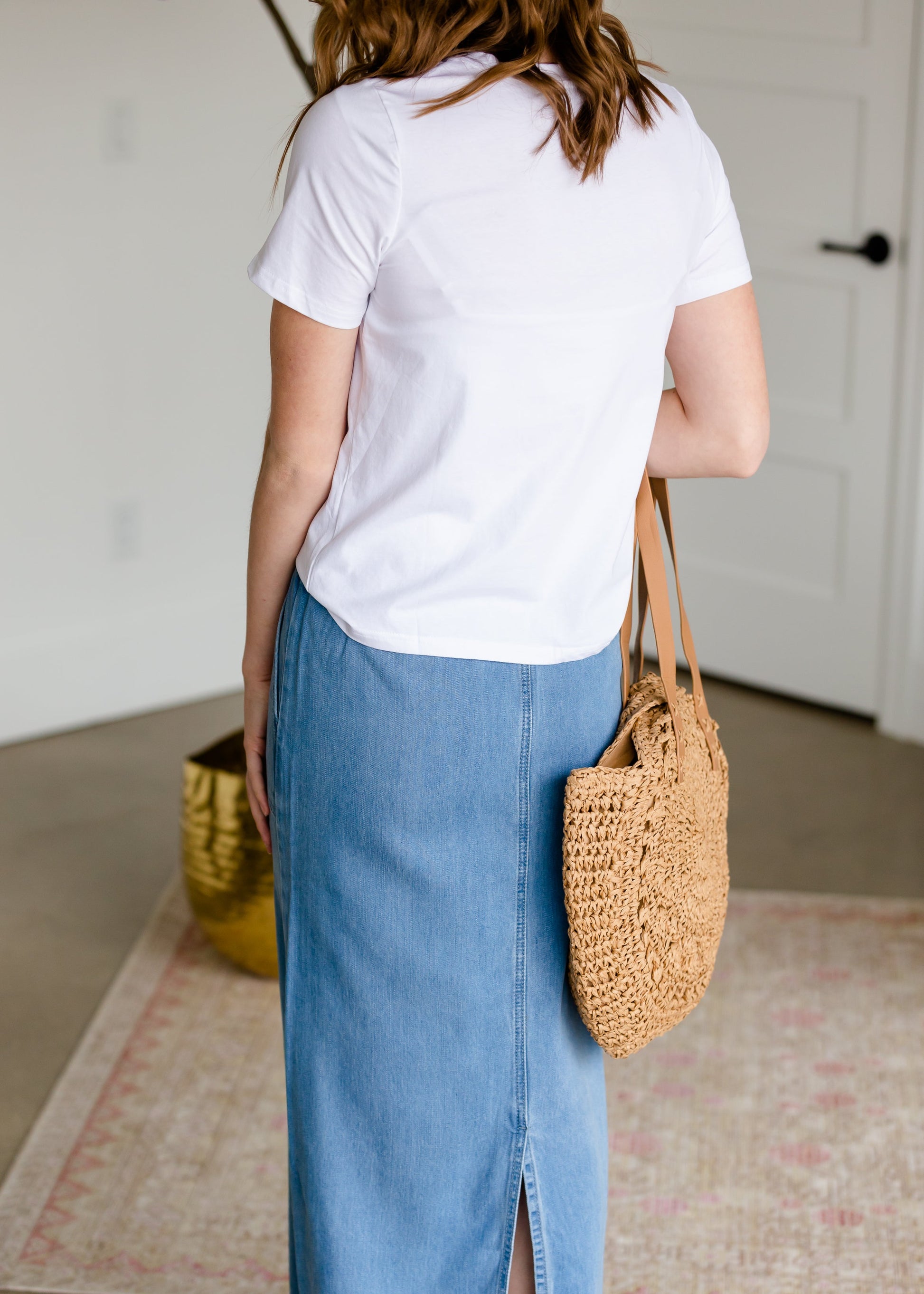 Dainty Floral Embroidered Tee Shirt - FINAL SALE Tops