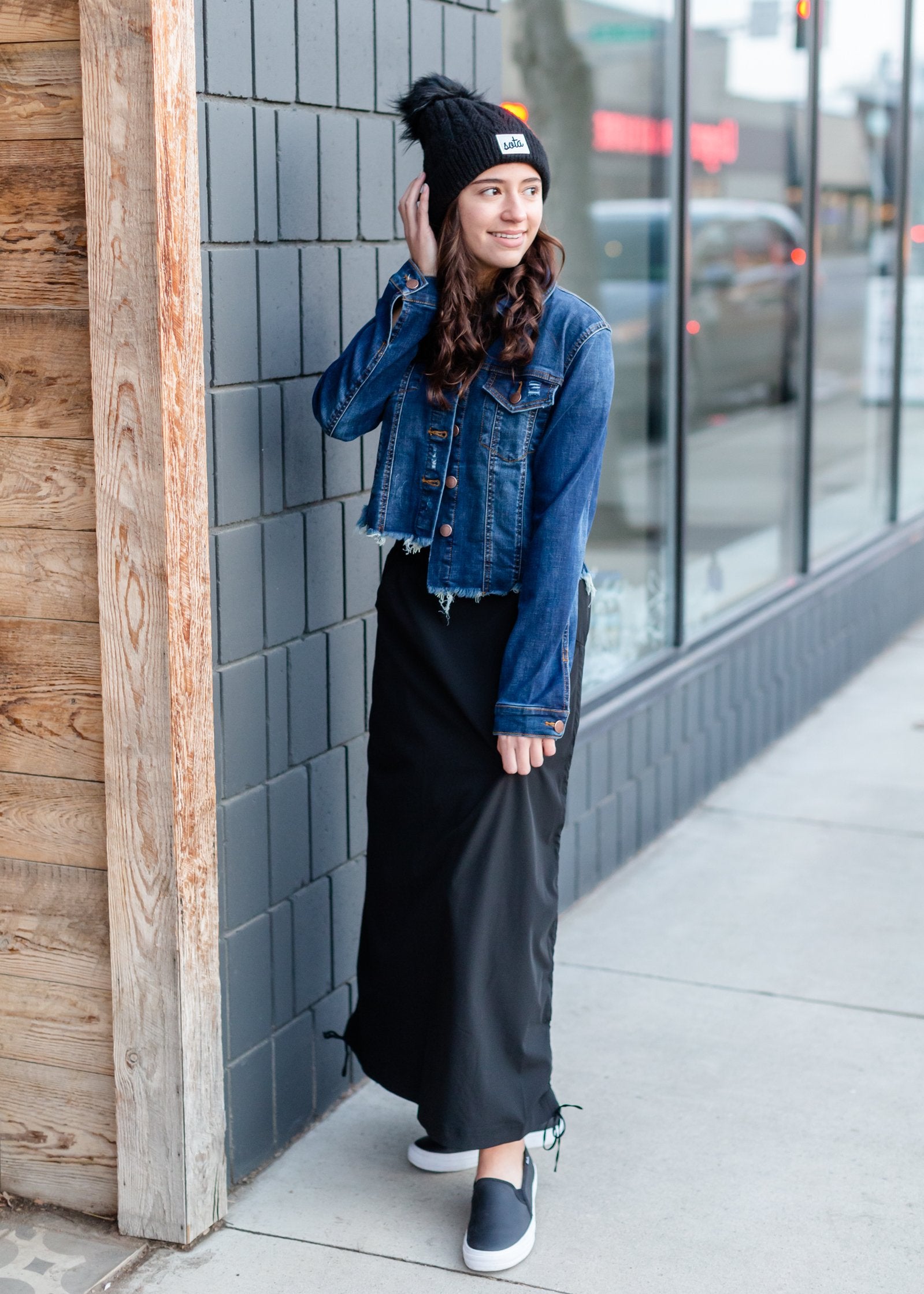 Dark Wash Distressed Denim Jacket Tops Risen